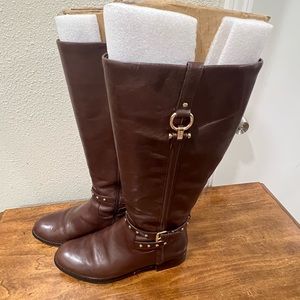 Coach leather boots